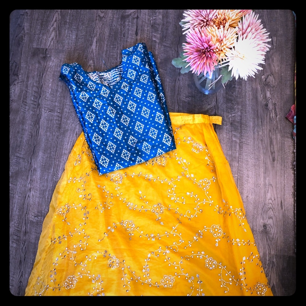 Lavish lehga choli with beautiful embroidery